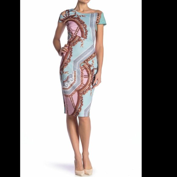 Ted Baker Dresses & Skirts - Ted Baker Yanar Versailles Print Bodycon Dress size 1 nwot
